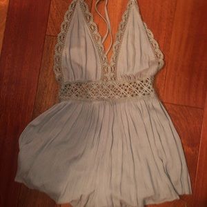 Island gypsy army green romper